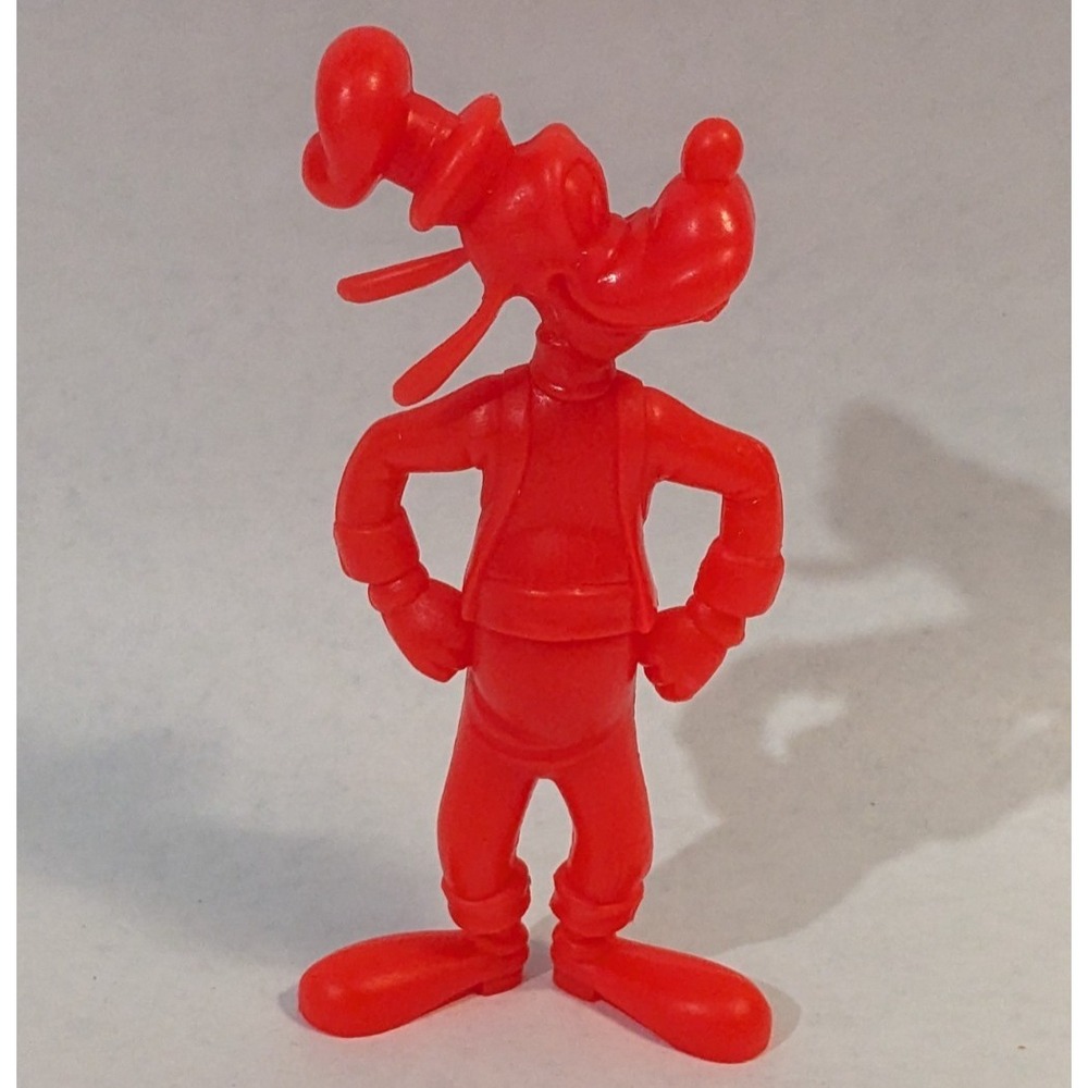 Vtg 1972 Louis Marx Walt Disney Production Goofy 6" Red Plastic Figure Toy